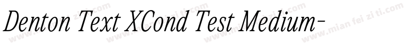 Denton Text XCond Test Medium字体转换